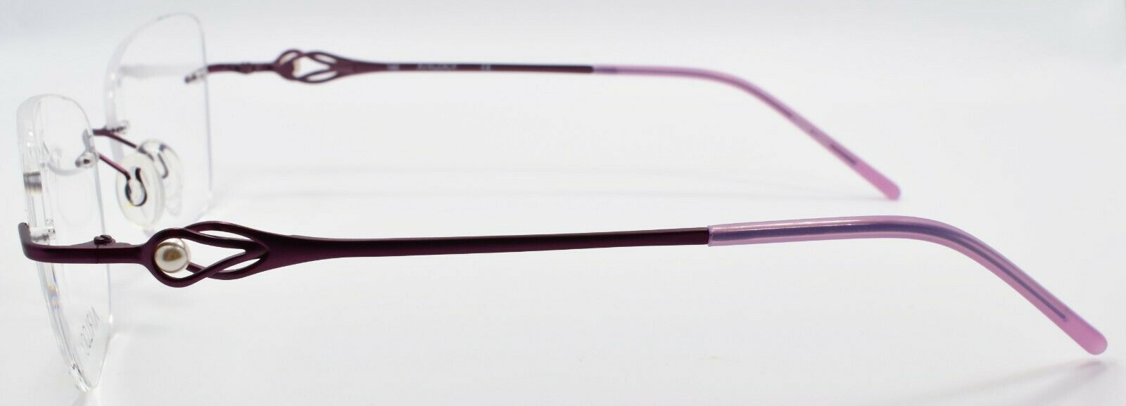 3-Airlock Majestic 203 500 Women's Eyeglasses Frames Rimless 54-18-140 Violet-886895347044-IKSpecs