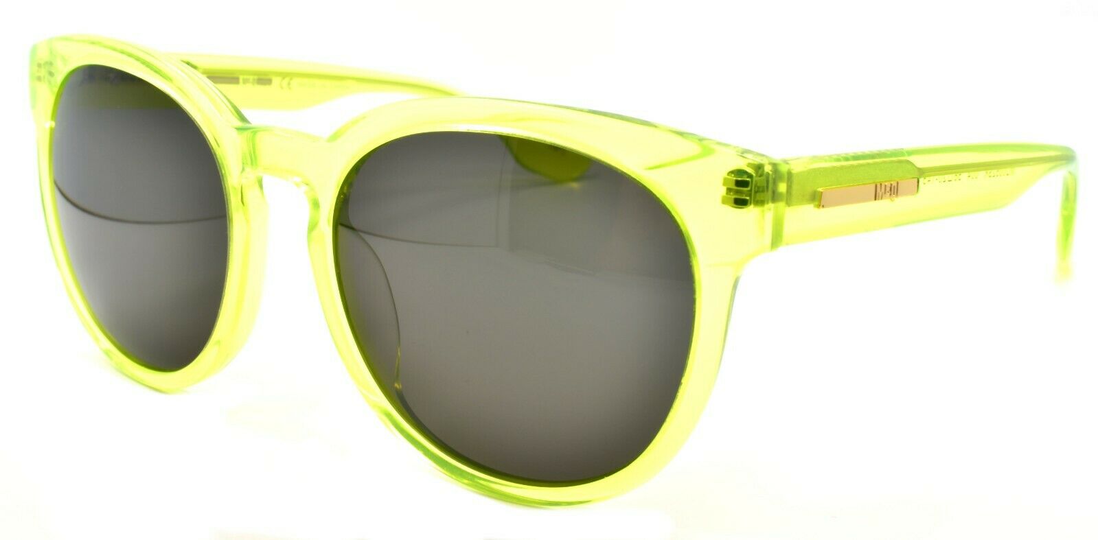 1-McQ Alexander McQueen MQ0052SK 004 Women's Sunglasses Yellow / Smoke-889652037202-IKSpecs