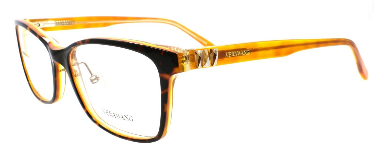 Vera Wang VA20 TI Women's Eyeglasses Frames 56-16-140 Tiger Tortoise w/ Crystals