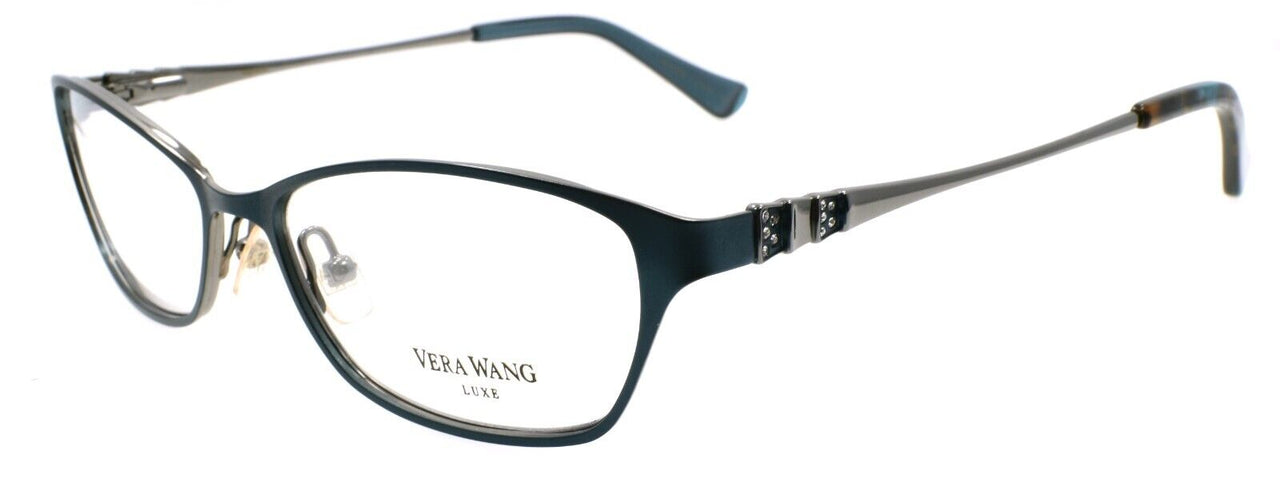 Vera Wang Europa TE Women's Eyeglasses Frames 51-15-135 Teal w/ Crystals