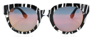 2-McQ Alexander McQueen MQ0068S 004 Women's Sunglasses Black & Havana / Mirrored-889652064642-IKSpecs
