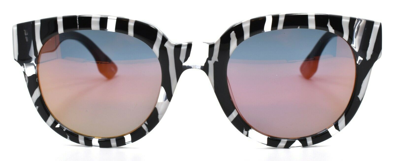 2-McQ Alexander McQueen MQ0068S 004 Women's Sunglasses Black & Havana / Mirrored-889652064642-IKSpecs