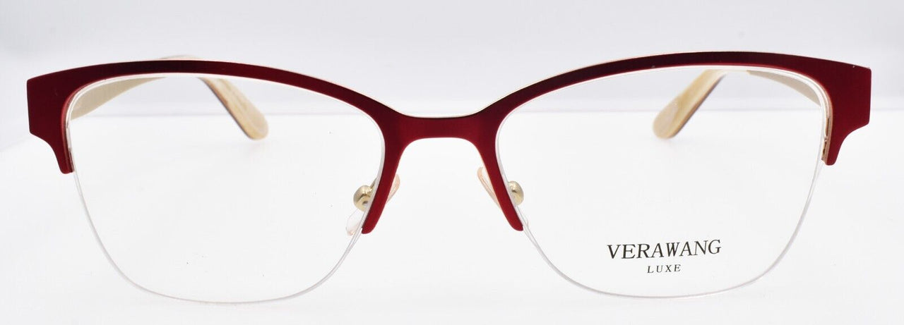 Vera Wang Nerthus RY Women's Eyeglasses Half-rim 51-16-135 Ruby w/ Crystals