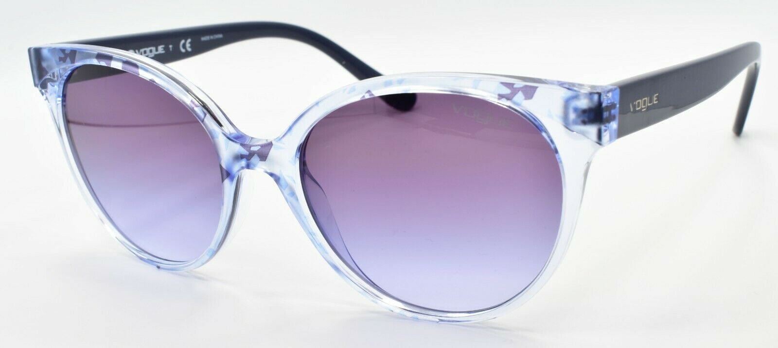 1-Vogue VO5246-S 27274Q Women's Sunglasses Light Blue Textured / Violet Gradient-8056597076364-IKSpecs