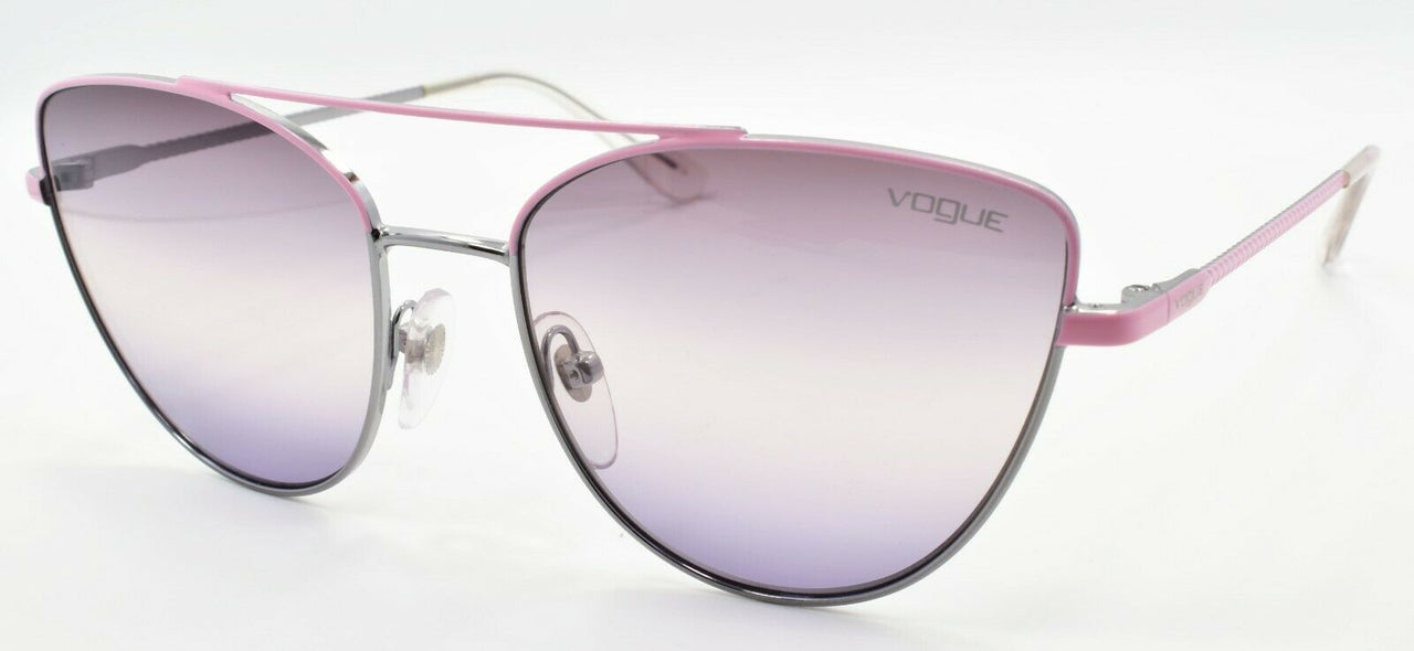 1-Vogue VO4130S 548/0J Women's Sunglasses Cat Eye Silver Pink / Grey Gradient-8056597020800-IKSpecs