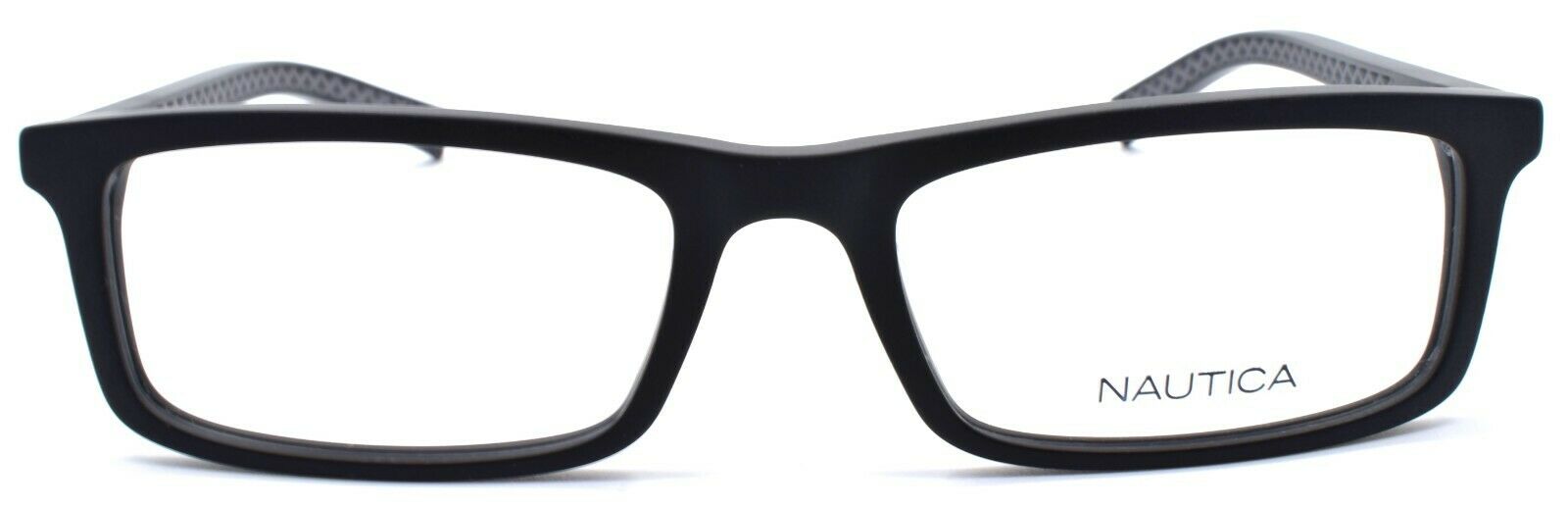 2-Nautica N8162 005 Men's Eyeglasses Frames 53-18-140 Matte Black-688940465440-IKSpecs