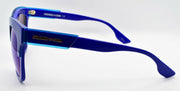 3-McQ Alexander McQueen MQ0053SK 003 Unisex Sunglasses Blue / Mirrored-889652037233-IKSpecs