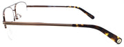 3-Timex 5:20 PM Men's Eyeglasses Frames Aviator Half-rim 56-17-140 Brown-715317196222-IKSpecs