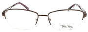 2-Marchon Tres Jolie 171 210 Women's Eyeglasses Frames Half-rim 52-16-135 Brown-886895262866-IKSpecs