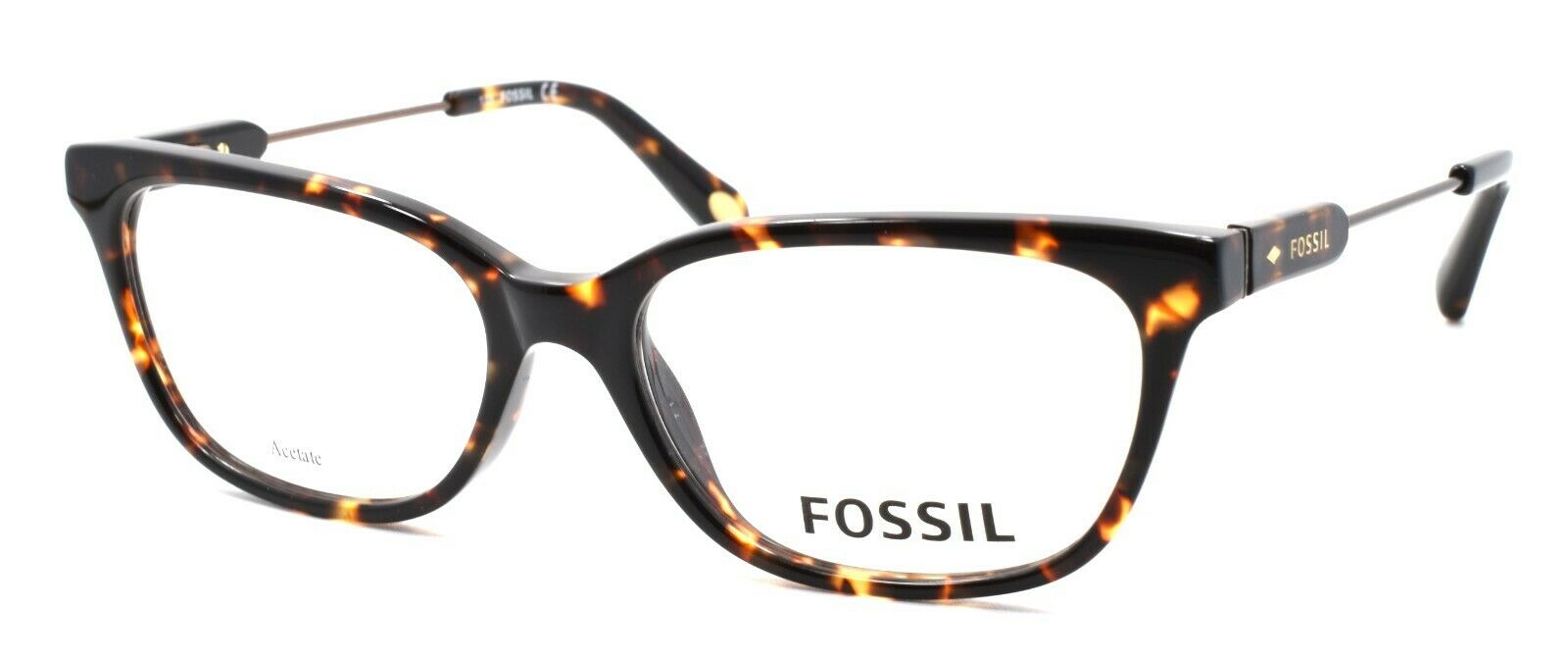 1-Fossil FOS 6077 RWY Women's Eyeglasses Frames 52-16-135 Havana + CASE-827886359462-IKSpecs