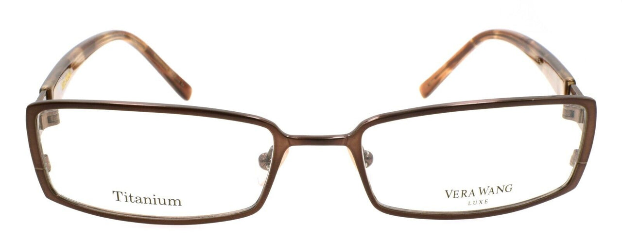 Vera Wang Pageant PC Women's Eyeglasses Frames 51-18-133 Pecan Brown Titanium