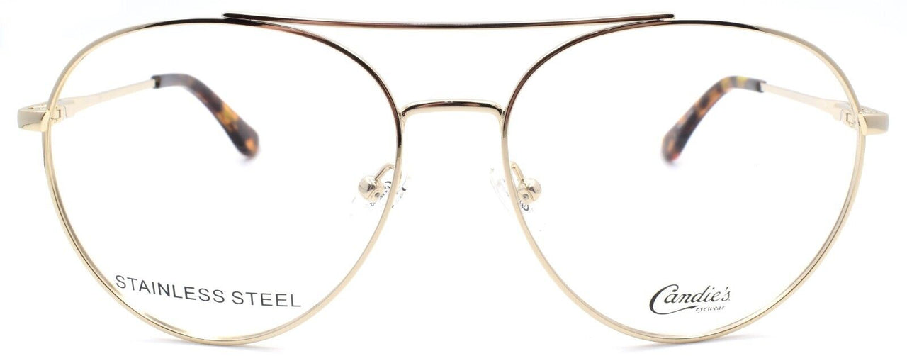 2-Candies CA0173 032 Women's Eyeglasses Aviator 55-15-140 Pale Gold-889214084101-IKSpecs