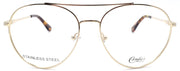 2-Candies CA0173 032 Women's Eyeglasses Aviator 55-15-140 Pale Gold-889214084101-IKSpecs