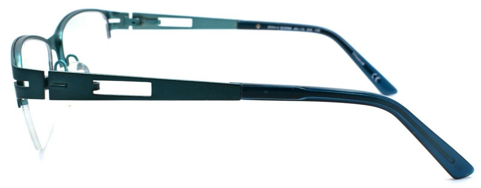 3-Skaga 2534-U Sormi 305 Kids Glasses Frames Half Rim TITANIUM 49-15-130 Green-IKSpecs
