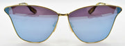 2-McQ Alexander McQueen MQ0087S 006 Women's Sunglasses Cat-eye Gold / Mirrored-889652092461-IKSpecs