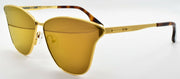 1-McQ Alexander McQueen MQ0087S 002 Women's Sunglasses Cat-eye Gold / Mirrored-889652092423-IKSpecs