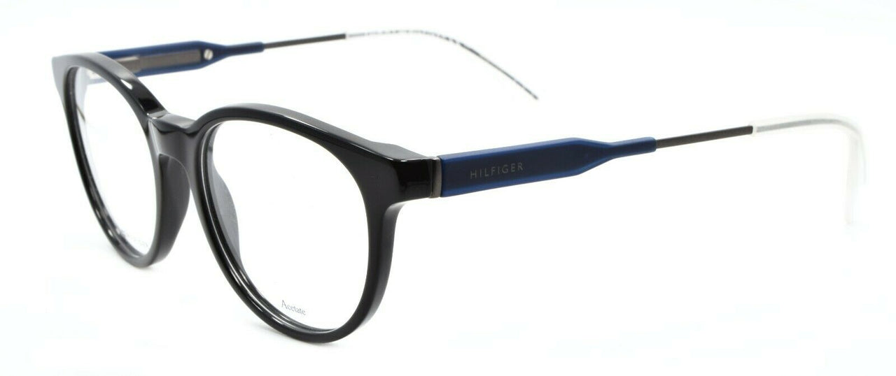 1-TOMMY HILFIGER TH 1349 JW9 Unisex Eyeglasses Frames 50-18-145 Black / Blue +CASE-762753766915-IKSpecs