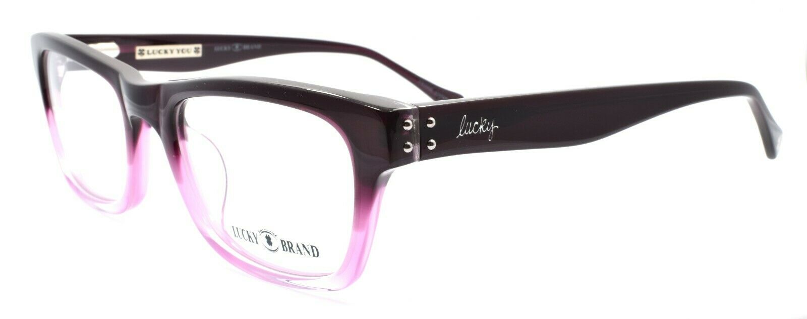 1-LUCKY BRAND Tropic UF Women's Eyeglasses Frames 52-20-140 Purple Gradient + CASE-751286248210-IKSpecs