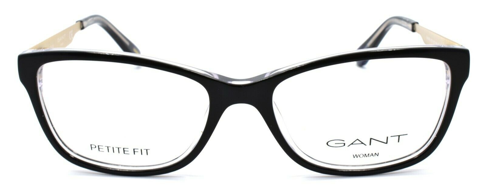 2-GANT GA4060 001 Women's Eyeglasses Frames Petite 50-16-135 Black / Gold-664689886913-IKSpecs