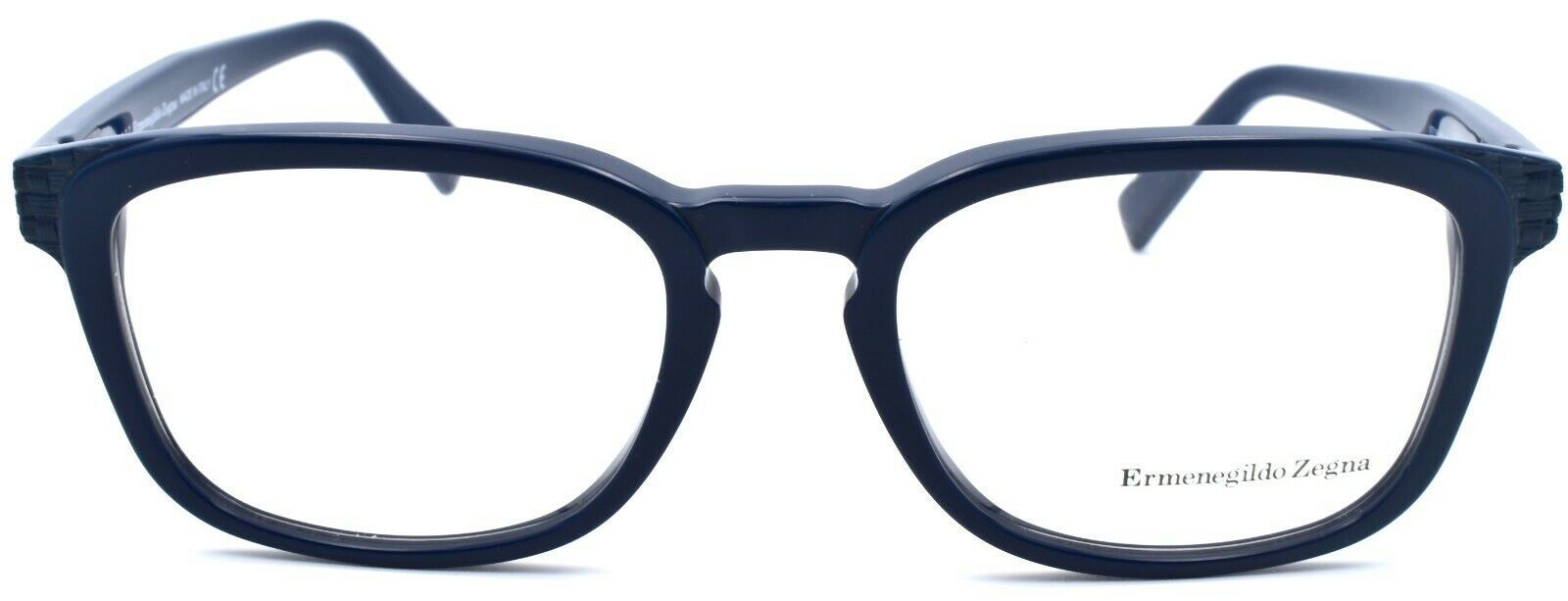 2-Ermenegildo Zegna EZ5109 092 Men's Eyeglasses Frames 52-19-145 Blue Italy-664689860135-IKSpecs