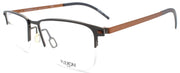 1-Flexon B2030 033 Men's Eyeglasses Gunmetal Half-rim 54-18-145 Flexible Titanium-883900204569-IKSpecs