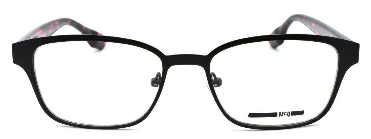 2-McQ Alexander McQueen MQ0042O 004 Women's Eyeglasses 52-17-145 Black / Pink-889652032689-IKSpecs