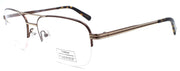 1-Timex 5:20 PM Men's Eyeglasses Frames Aviator Half-rim 56-17-140 Brown-715317196222-IKSpecs