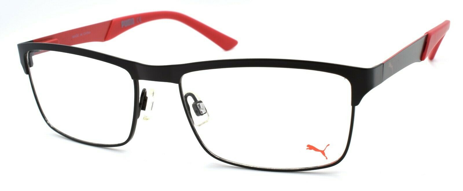 1-PUMA PE0011O 002 Men's Eyeglasses Frames 54-17-140 Black / Red-889652034416-IKSpecs