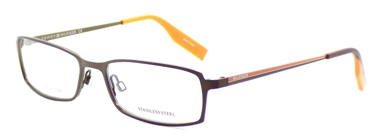 1-TOMMY HILFIGER TH 1051 0Z1 Unisex Eyeglasses Frames 52-16-135 Matte Brown + CASE-827886948741-IKSpecs