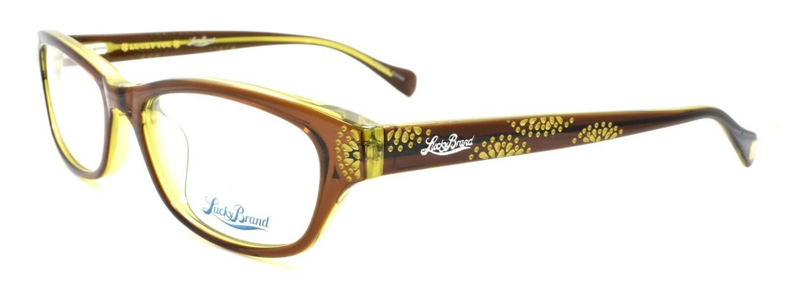 1-LUCKY BRAND Swirl Women's Eyeglasses Frames 53-17-135 Brown + CASE-751286267884-IKSpecs