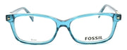 2-Fossil FOS 6047 48F Women's Eyeglasses Frames 52-15-140 Transparent Petroleum-716737680636-IKSpecs