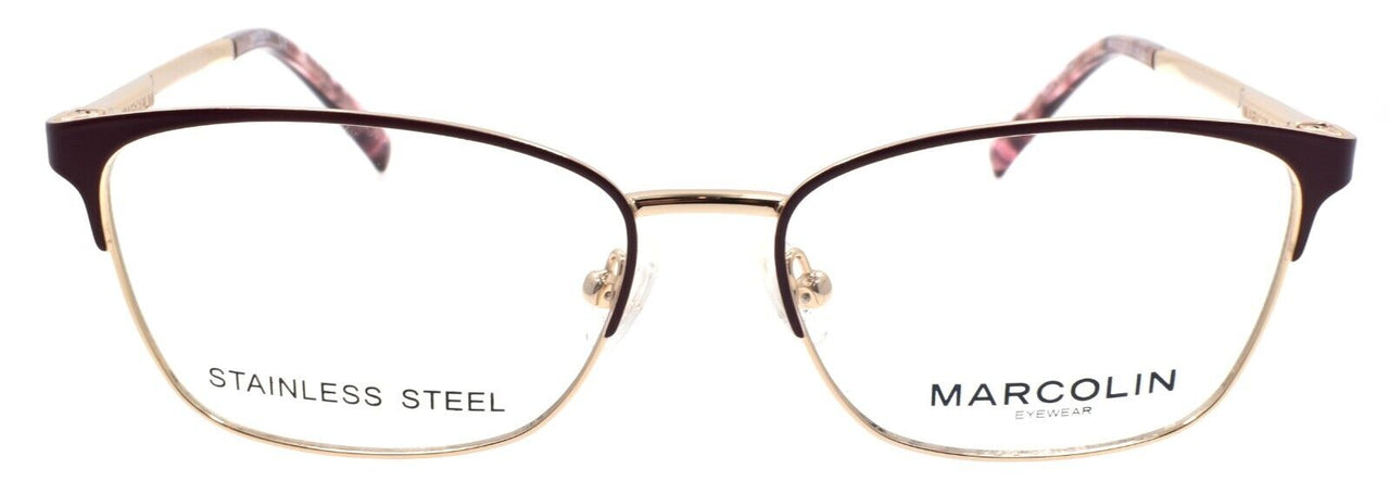 Marcolin MA5029 070 Women's Eyeglasses Frames 53-15-140 Bordeaux