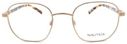 2-Nautica N7313 030 Men's Eyeglasses Frames 49-20-140 Matte Gold-688940466218-IKSpecs