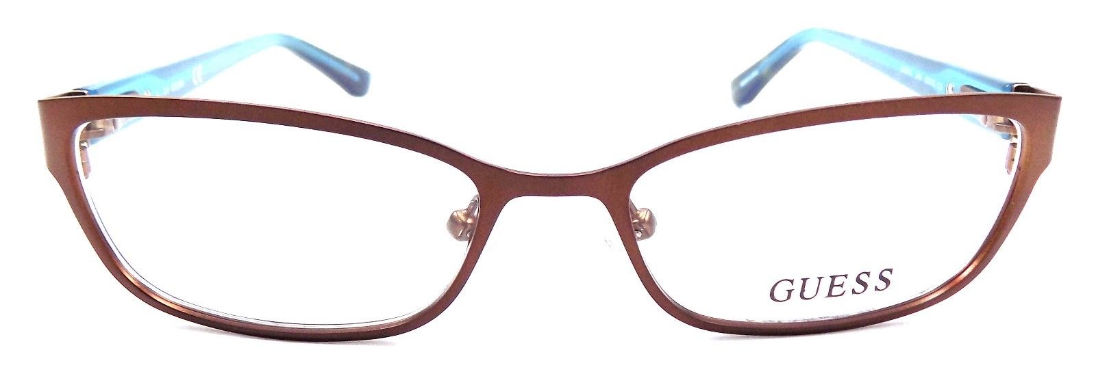 2-GUESS GU2515 049 Women's Eyeglasses Frames 50-16-135 Matte Dark Brown + CASE-664689713820-IKSpecs