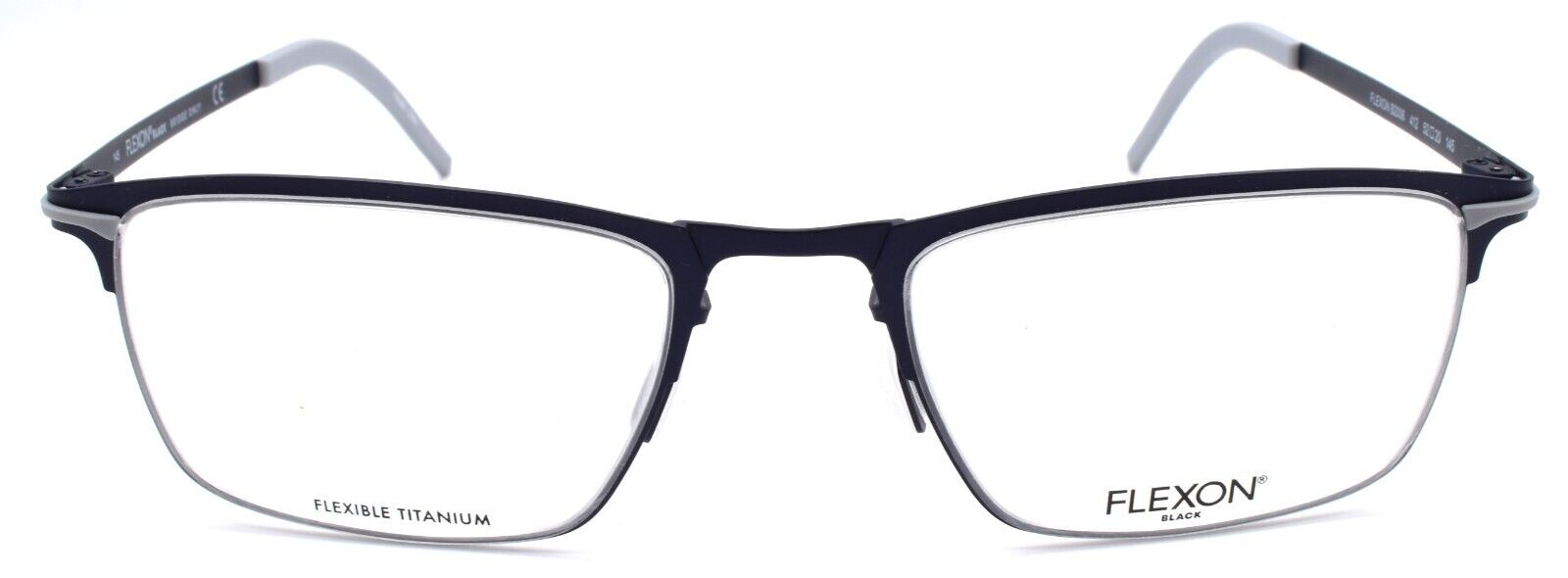 2-Flexon B2006 412 Men's Eyeglasses Frames Navy 52-20-145 Flexible Titanium-883900206617-IKSpecs