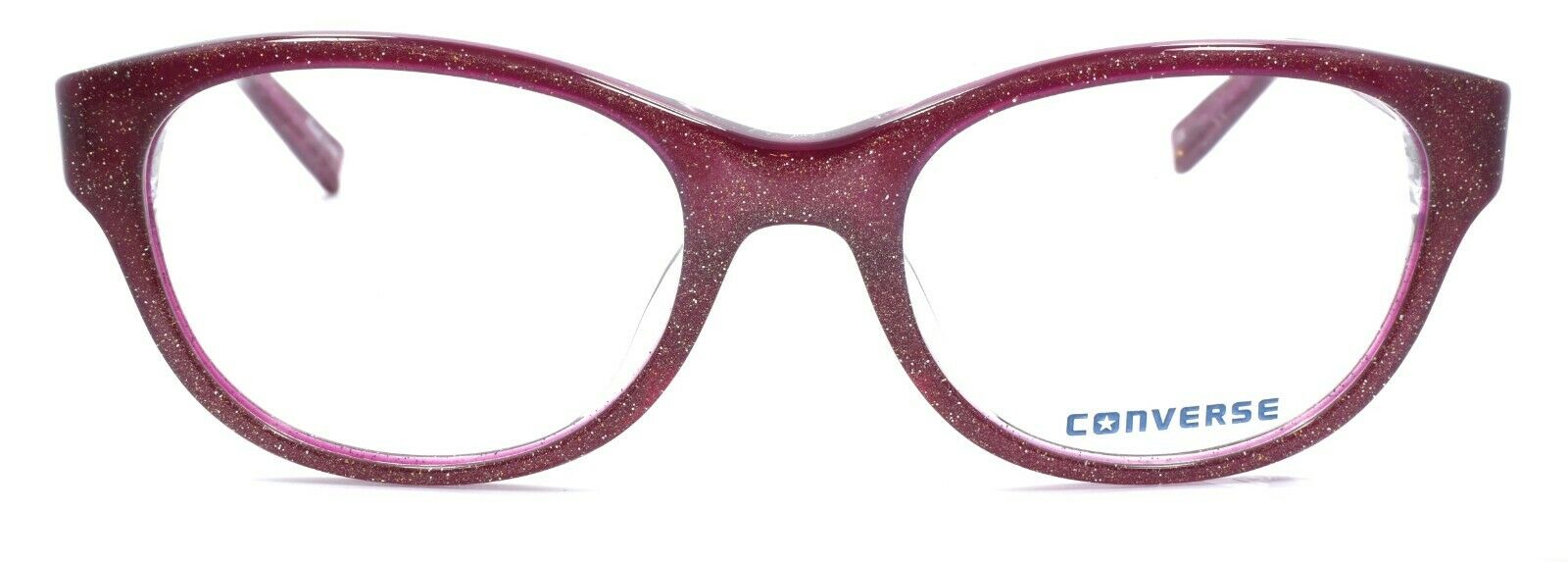 2-CONVERSE Q404 Women's Eyeglasses Frames 52-19-140 Burgundy w/ Glitter + CASE-751286304909-IKSpecs