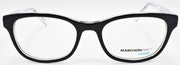 2-Marchon Junior M-7500 001 Kids Girls Eyeglasses Frames 47-16-130 Black-886895402408-IKSpecs