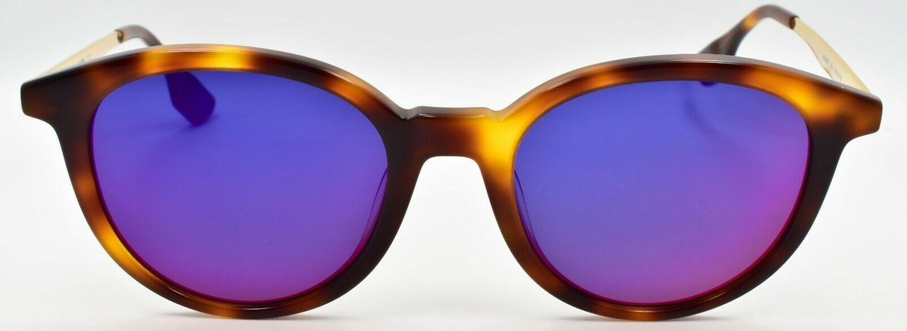 McQ Alexander McQueen MQ0069S 002 Unisex Sunglasses Havana & Gold / Pink
