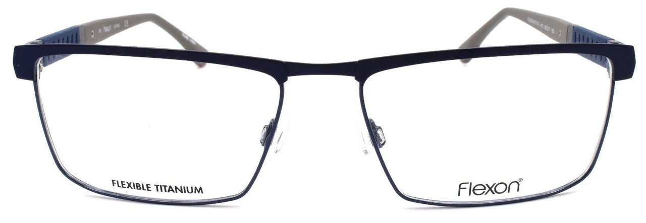 2-Flexon E1113 412 Men's Eyeglasses Frames Navy Large 58-17-150 Flexible Titanium-750666988319-IKSpecs
