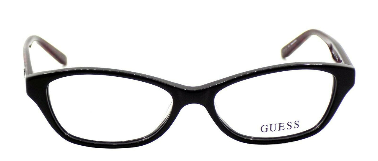 2-GUESS GU2417 BLK Women's Plastic Eyeglasses Frames 52-15-135 Black-715583960213-IKSpecs