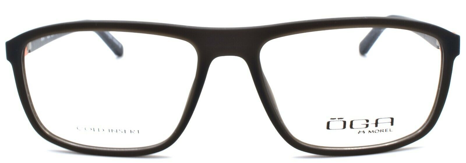 2-OGA by Morel 8203O MO011 Men's Eyeglasses Frames 55-16-140 Dark Grey-3604770897630-IKSpecs