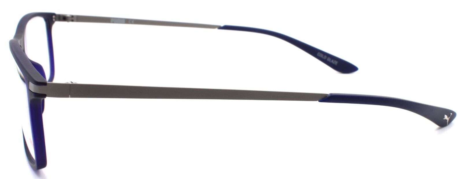 3-PUMA PU0115O 008 Men's Eyeglasses Frames 56-14-145 Matte Blue / Silver-889652063751-IKSpecs