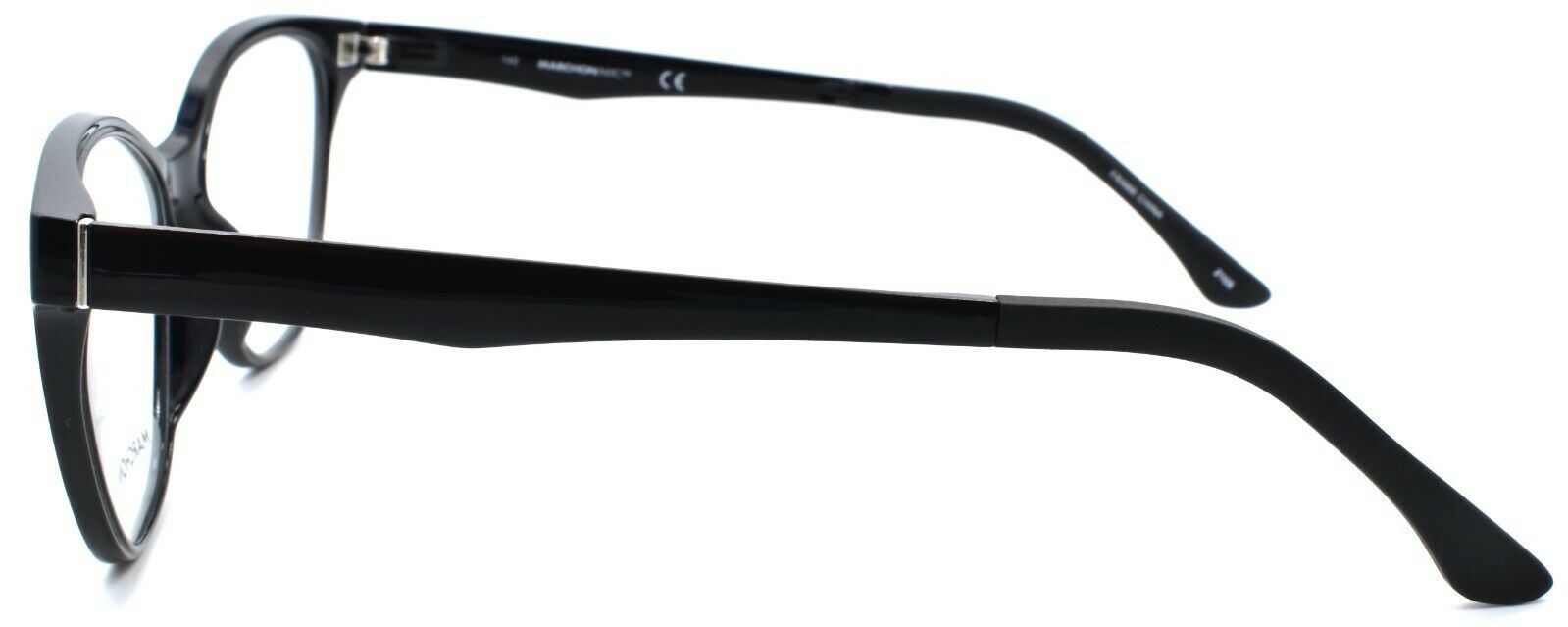 5-Marchon M-1500 001 Women's Eyeglasses 54-15-140 Black + 2 Magnetic Clip Ons-886895485838-IKSpecs