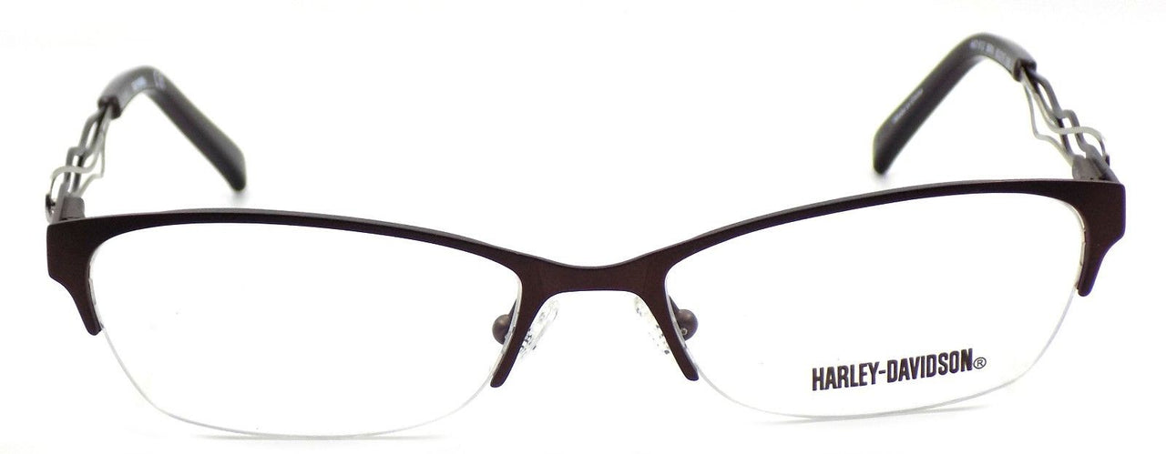 2-Harley Davidson HD512 BRN Women's Eyeglasses Frames 52-17-135 Matte Brown + Case-715583766341-IKSpecs