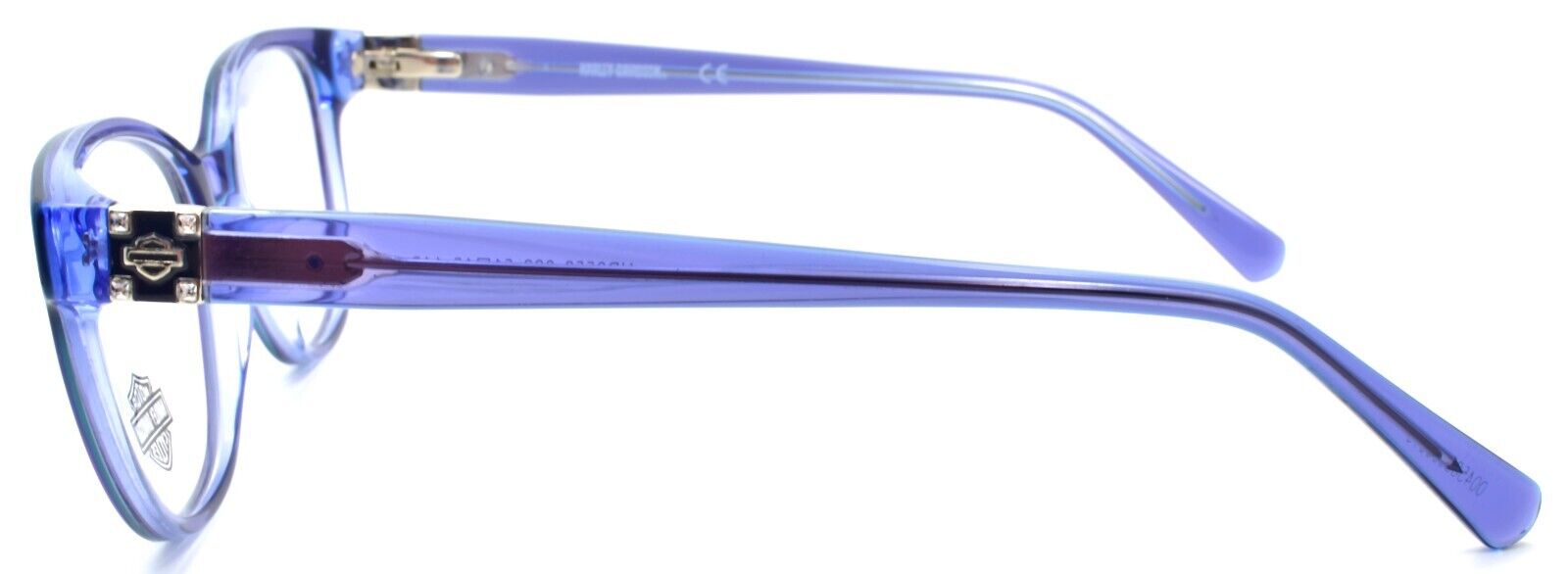 3-Harley Davidson HD0558 092 Women's Eyeglasses Frames 51-15-145 Blue Crystal-889214319302-IKSpecs