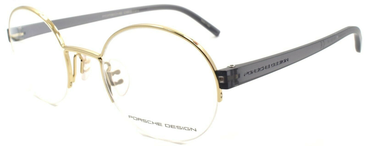 1-Porsche Design P8350 D Eyeglasses Frames Half-rim Round 50-22-145 Gold-4046901618254-IKSpecs