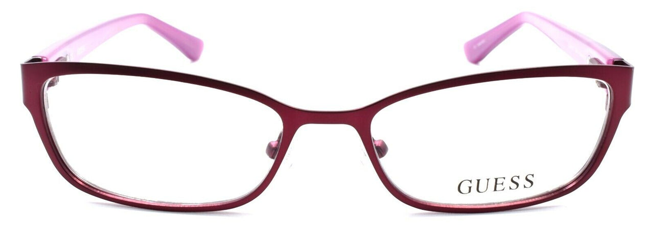 2-GUESS GU2515 070 Women's Eyeglasses Frames Petite 50-16-135 Matte Bordeaux-664689713837-IKSpecs