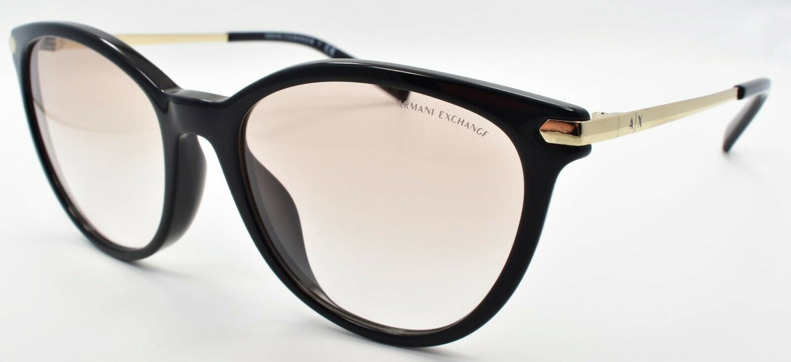 1-Armani Exchange AX4107SF 815811 Women's Sunglasses Black / Light Brown Gradient-8056597426473-IKSpecs