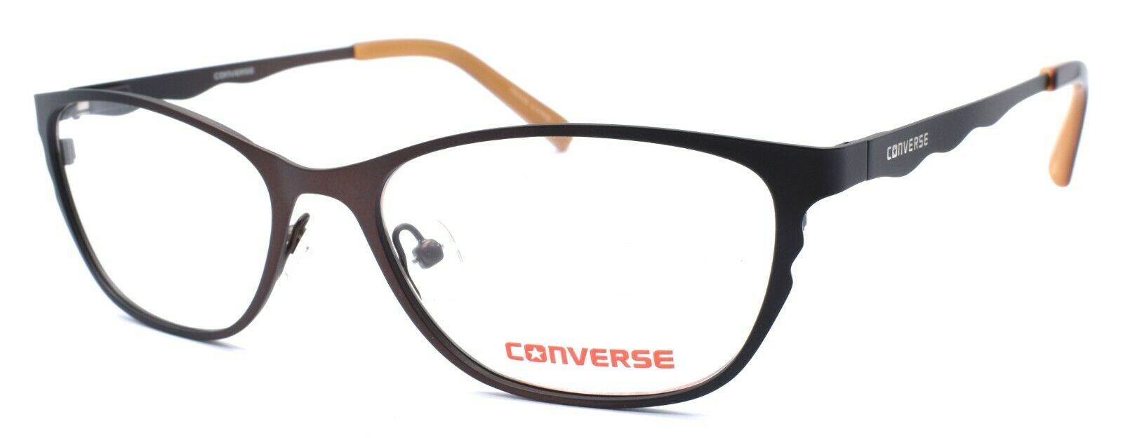 1-CONVERSE K200 Kids Girls Eyeglasses Frames 50-16-135 Brown + CASE-751286294712-IKSpecs
