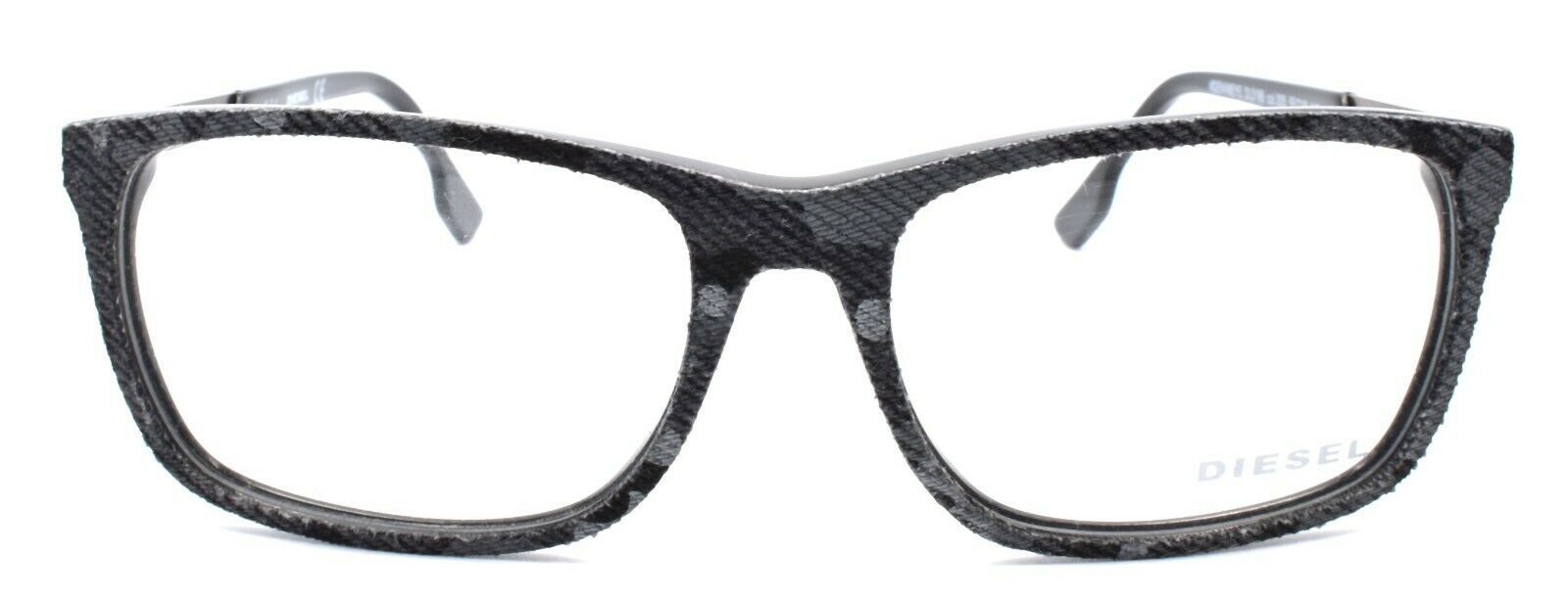 2-Diesel DL5166 005 Men's Eyeglasses Frames 55-16-145 Grey Camo Denim / Black-664689683673-IKSpecs